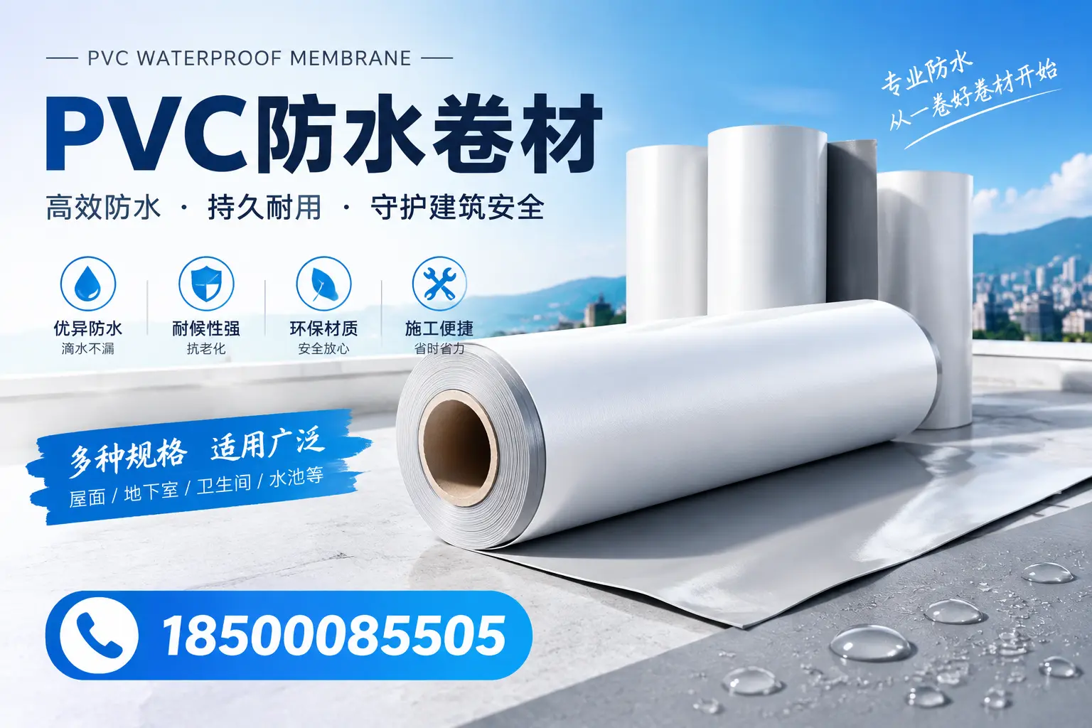 如何选择适合的PVC防水卷材?专家为您解答宜春的需求